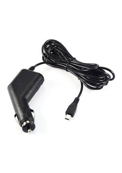 Araç Kamera Şarj Aleti 5 Pin Navigasyon Şarj Aleti 3 Metre Mini USB Araç Kamera Şarj Aleti