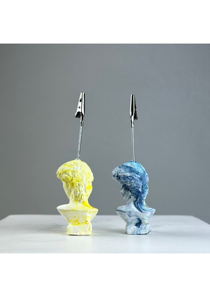 David Yellowish Blue Wave 2'li Not Tutucu Set fırsatları