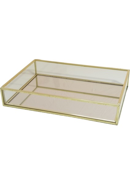 Makyaj Mutfak Cam Demir Sanat Dekoratif Depolama Tepsisi Ekran Tepsileri (Yurt Dışından)