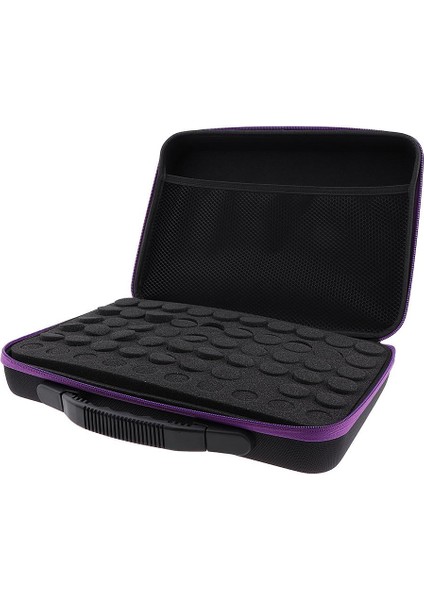 60 Delik Makyaj Çantası Uçucu Yağ Şişesi Dolum Konteyner Taşıma Çantası - Kare Mor Şerit (Yurt Dışından) indirimleri