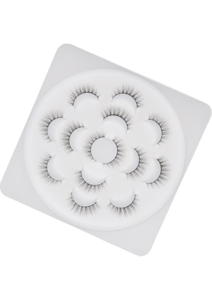7 Çift Ipek Fiber El Yapımı Faux Kirpik Uzun Çapraz Lashes 06 (Yurt Dışından)
