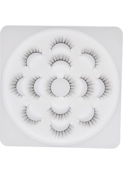 7 Çift Ipek Fiber El Yapımı Faux Kirpik Uzun Çapraz Lashes 06 (Yurt Dışından)