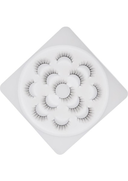 7 Çift Ipek Fiber El Yapımı Faux Kirpik Uzun Çapraz Lashes 06 (Yurt Dışından)