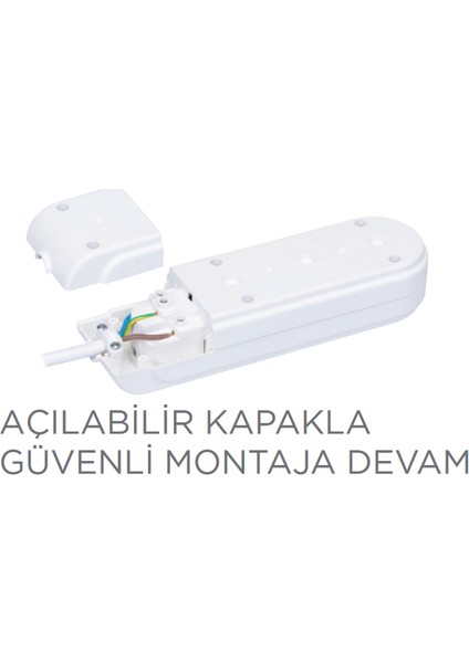 Üç'lü Priz Topraklı Kablolu Çocuk Korumalı 3 Metre modelleri
