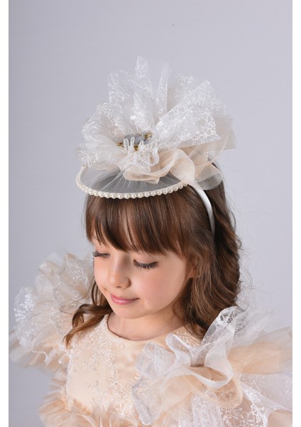 Özel Tasarım Kız Çocuk Abiye Elbise, Gelinlik, Taç Aksesuarlı Kız Çocuk Elbise10 fiyatları