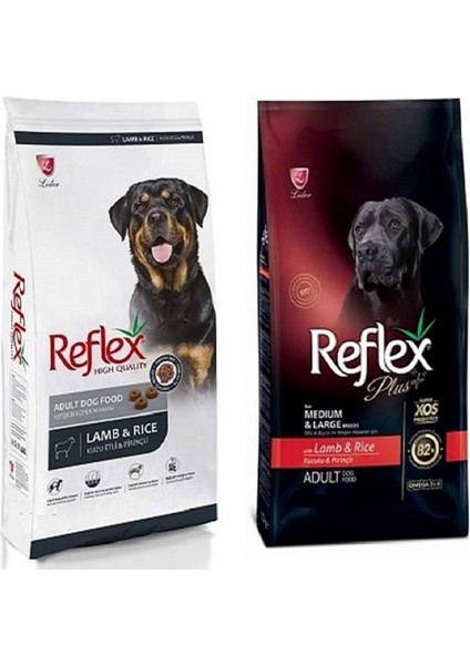 Reflex Kuzu Etli Yetişkin Köpek Maması + Reflex Plus Kuzu Etli Yetişkin Köpek Maması 2 x 3 kg