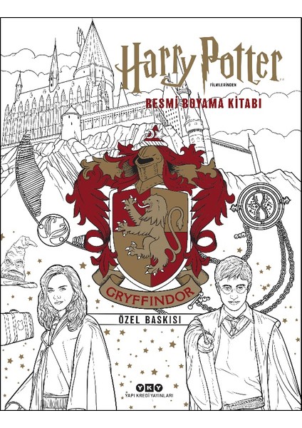 Yapı Kredi Yayınları Harry Potter Filmlerinden Resmi Boyama Kitabı – Gryffındor Özel Baskısı -