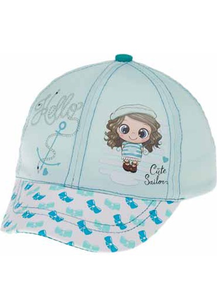 Kitti 1100-03 Kız Çocuk Yazlık Şapka 1-4 Yaş
