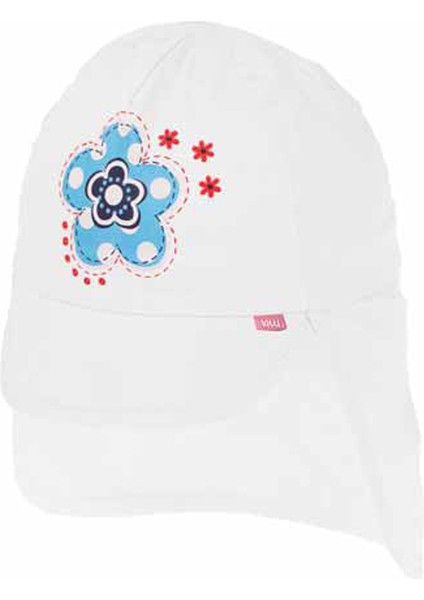 Kitti 2140-01 Kız Çocuk Güneş Korumalı Şapka