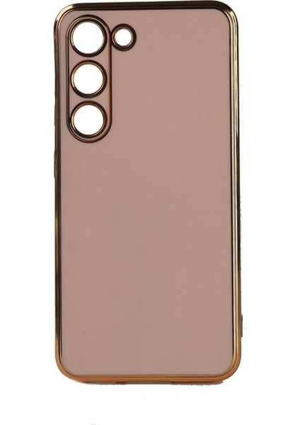 Galaxy S23 Plus Kılıf Kamera Korumalı Altın Kenar Tasarım Silikon fırsatları