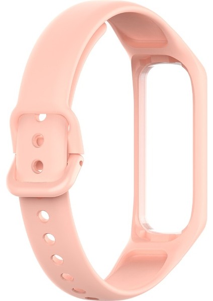 Samsung Galaxy Fit 2 R220 Kordon Mat Klasik Silikon HS07 Pembe