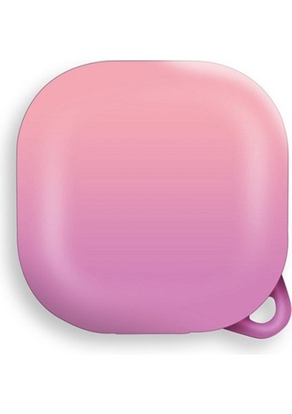 Samsung Galaxy Buds Pro Kılıf Kancalı Çift Renk Sert Plastik Sf8 Pembe