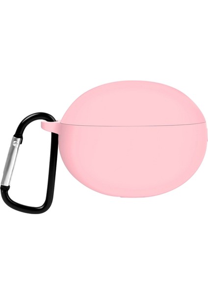 Huawei Freebuds 5i Kılıf Mat Silikon Soft Kancalı Sf7 Pembe