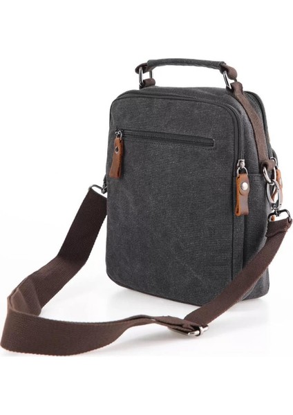 Ççs 31357 Kanvas Postacı Askılı Omuz Çantası Siyah fırsatları