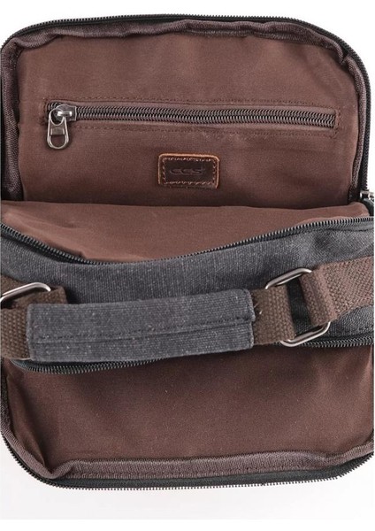 Ççs 31357 Kanvas Postacı Askılı Omuz Çantası Siyah indirimleri