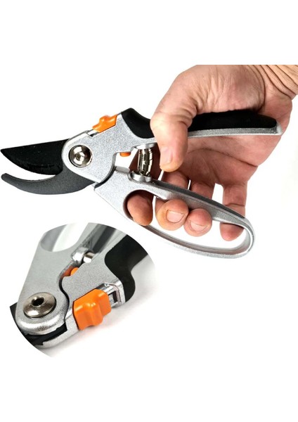 Karbon Çelik Alüminyum Gövde Profesyonel Korumalı Yaş Dal Budama Makası AB033