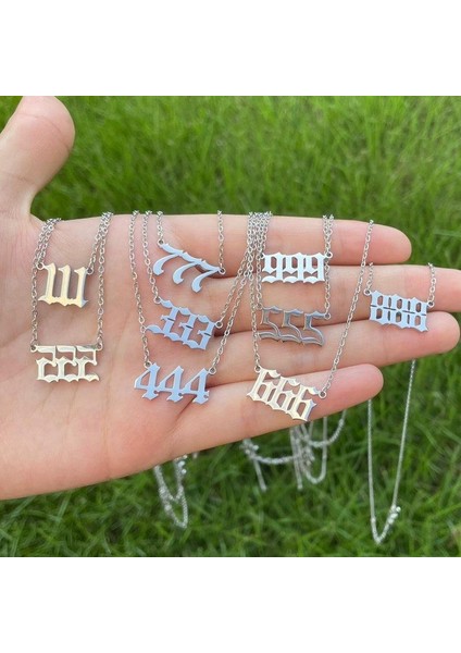 925 Ayar Gümüş Melek Rakamı Kolye