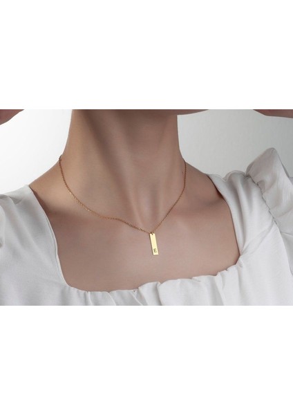 925 Ayar Gümüş Plaka Harf Kolye fiyatları