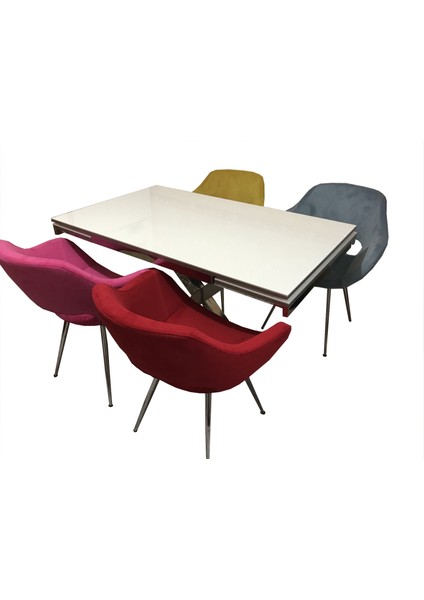 Masa x Çapraz-Monaco Sandalye Model Metal Nikelaj Yan Açıl Glospan Dökme Sünger Ayak El Yapım modelleri