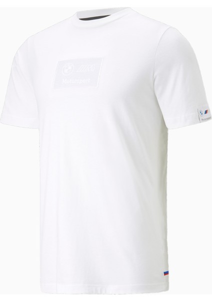 Bmw Motorsport Logo Erkek Beyaz Tişört (538141-02)