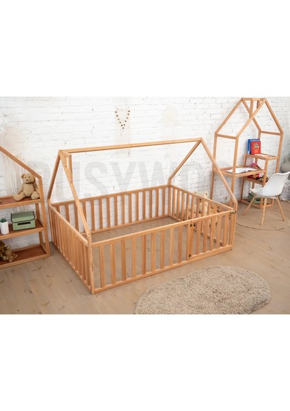 Ahşap Montessori Karyola - Masif Ahşap Karyola - Montessori Çocuk ve Bebek Yatak fırsatları
