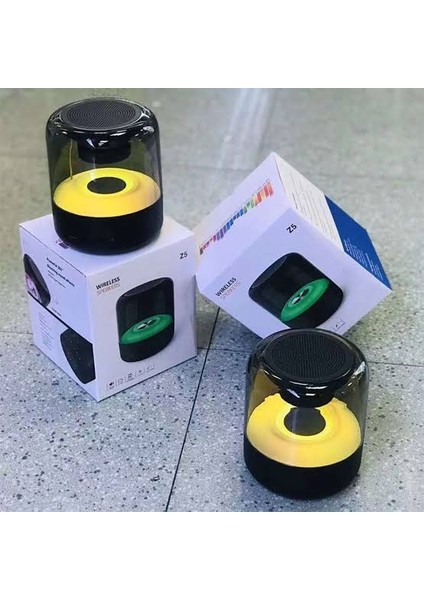 Polygold Işıklı Ses Bombası Taşınabilir Hoparlör Wireless Speakers Z5 USB Bluetooth Hoparlör