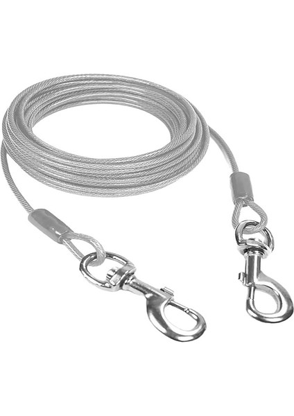 mm 8 Metre Köpek Bahçe Bağlama Halatı Şefaf Renk