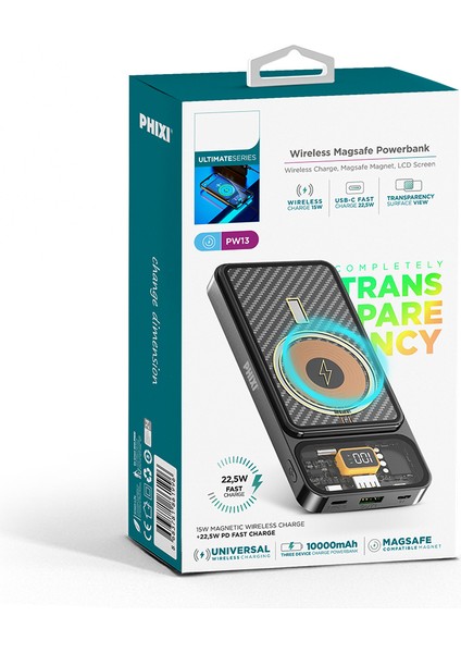 Ultimate ZW13 10.000MAH Wireless Transparan Powerbank
