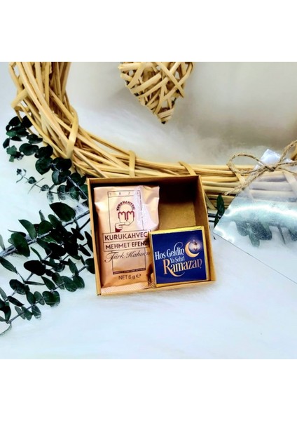 20 Adet Çikolata Kahve Hoşgeldin Ramazan Kraft Kutuda Si Set Ramazan Süsleri fiyatları