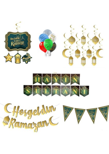 Ramazan Süsleri Hoşgeldin Ya Şehri Ramazan Set 11 Ayın Sultanı 6 Lü