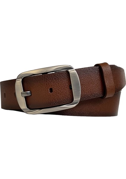 Deri, Efsane Füme Oval Tokalı; Tosado Kemer 4 cm