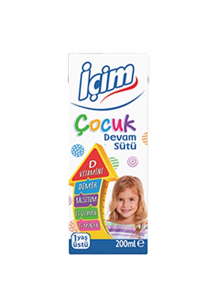 Içim Çocuk Devam Sütü 1 Yaş Üstü 6 x 200 ml