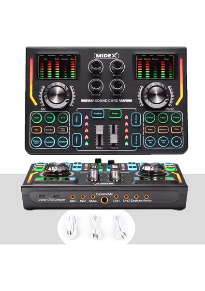 Gmx-1 Titanium Set Efektli Ses Kartı Mikrofon Kulaklık Stand Kayıt Canlı Yayın (Pc ve Telefon) fiyatları
