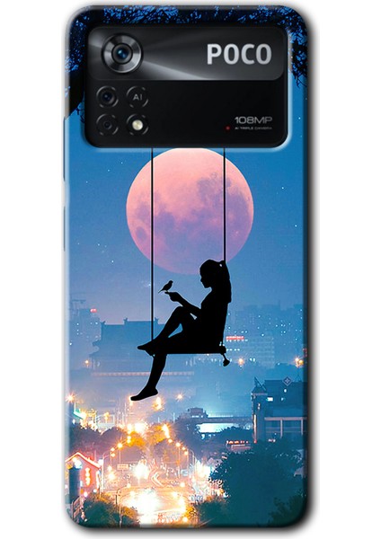 Poco X4 Pro Kılıf Hd Desen Baskılı Arka Kapak - Yalnız Kadın