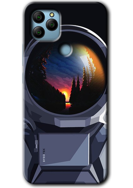 General Mobile Gm 22 Plus Kılıf Hd Desen Baskılı Arka Kapak - Astronot