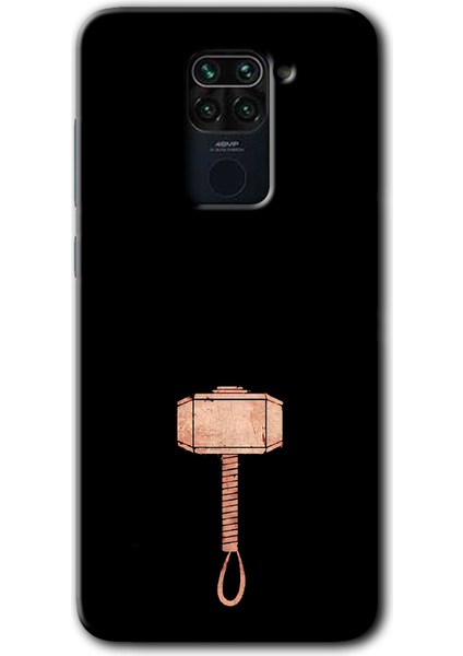Xiaomi Redmi Note 9 Kılıf Hd Desen Baskılı Arka Kapak - Thor Çekiç