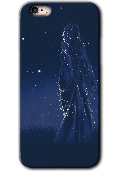 Apple iPhone 6s Kılıf Hd Desen Baskılı Arka Kapak - Gecenin Kraliçesi