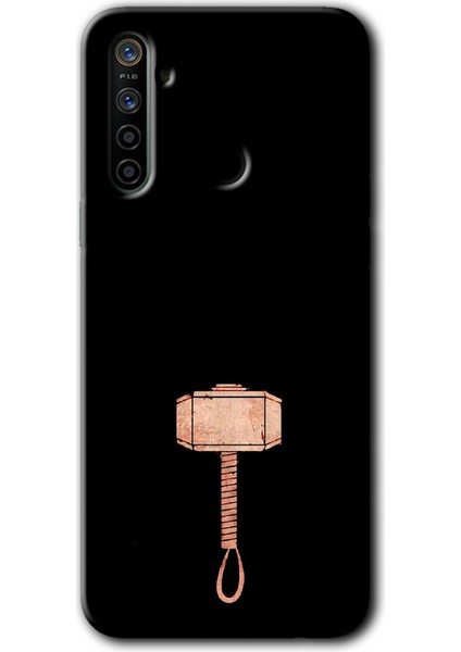 Realme 5i Kılıf Hd Desen Baskılı Arka Kapak - Thor Çekiç
