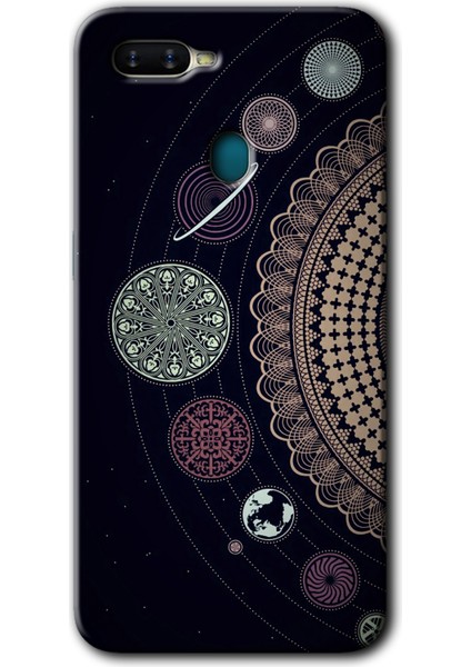 Oppo A12 Kılıf Hd Desen Baskılı Arka Kapak - Gezegen Döngüsü