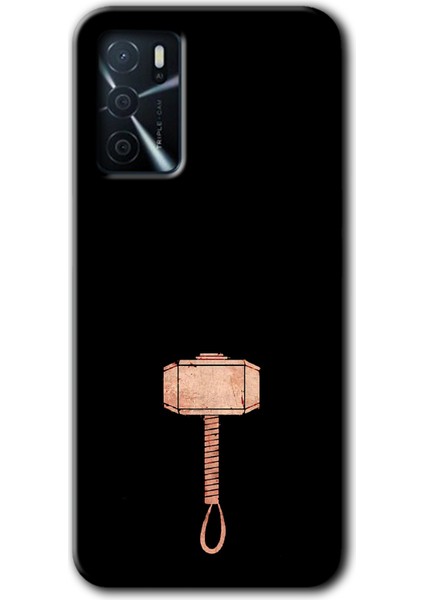 Oppo A16 Kılıf Hd Desen Baskılı Arka Kapak - Thor Çekiç