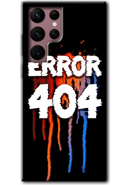 Samsung Galaxy S22 Ultra Kılıf Hd Desen Baskılı Arka Kapak - 404 Error