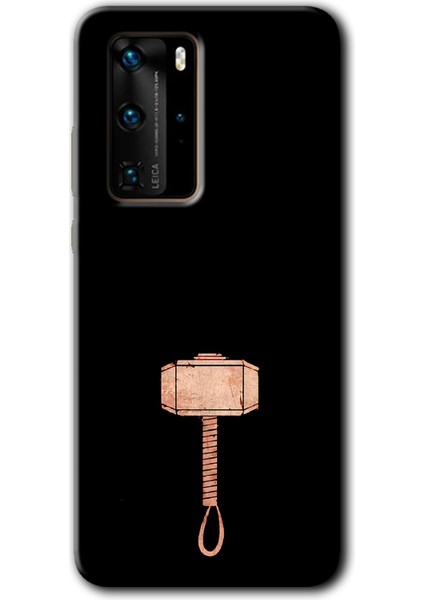Huawei P40 Pro Kılıf Hd Desen Baskılı Arka Kapak - Thor Çekiç