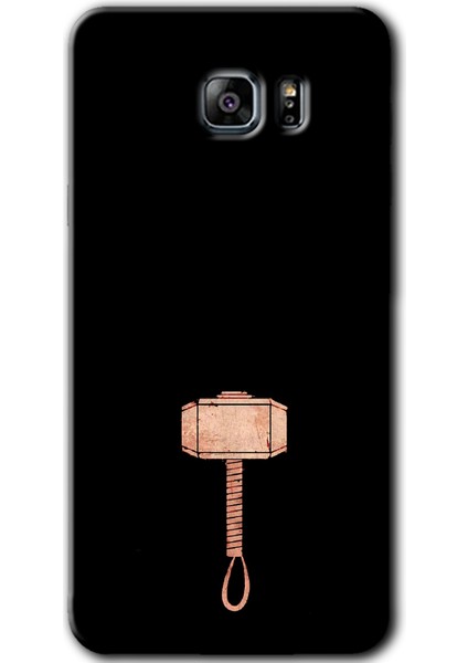Samsung Galaxy Note 5 Kılıf Hd Desen Baskılı Arka Kapak - Thor Çekiç