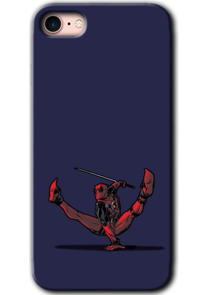 Apple iPhone 8 Kılıf Hd Desen Baskılı Arka Kapak - Deadpool 3