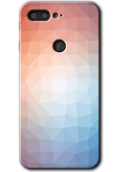 General Mobile Gm 9 Pro Kılıf Hd Desen Baskılı Arka Kapak - Polygon Graident 3