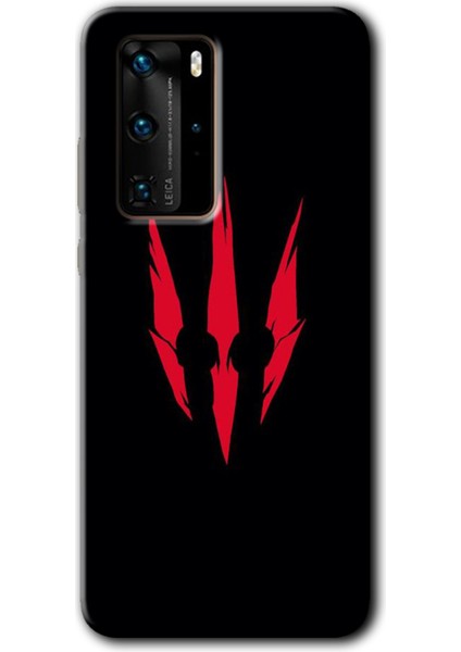 Huawei P40 Pro Kılıf Hd Desen Baskılı Arka Kapak - Ayı Pençesi