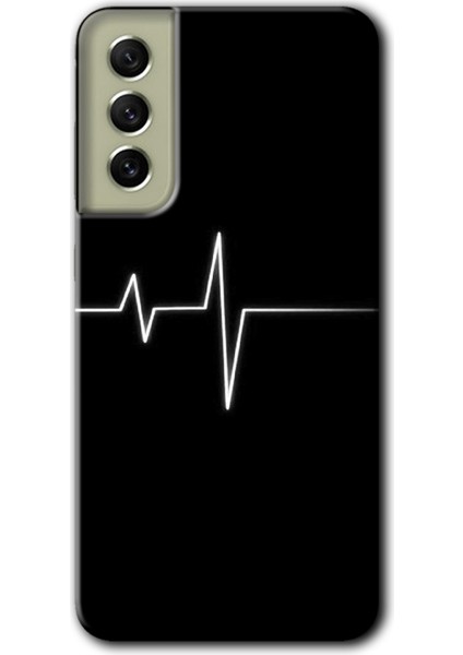 Samsung Galaxy S21 Fe Kılıf Hd Desen Baskılı Arka Kapak - Heart Rytm