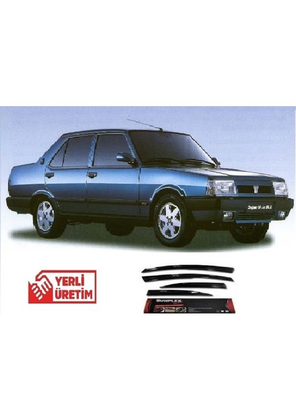 Cam Rüzgarlığı Doğan Şahin Kartal Slx Sport Style Ön-Arka Set Dört Kapı