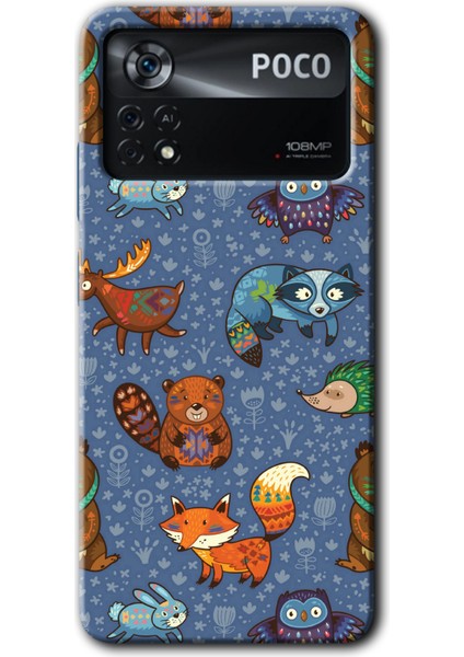 Poco X4 Pro Kılıf Hd Desen Baskılı Arka Kapak - Animals Funny