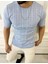 Tişört Örme Triko Tişört Nefes Alabilen Terletmez Slim Fit Dar Kesim T-Shirt 1